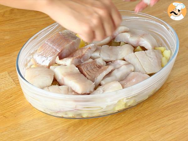 Gratinado de pescado, fácil de hacer - Preparación paso 2