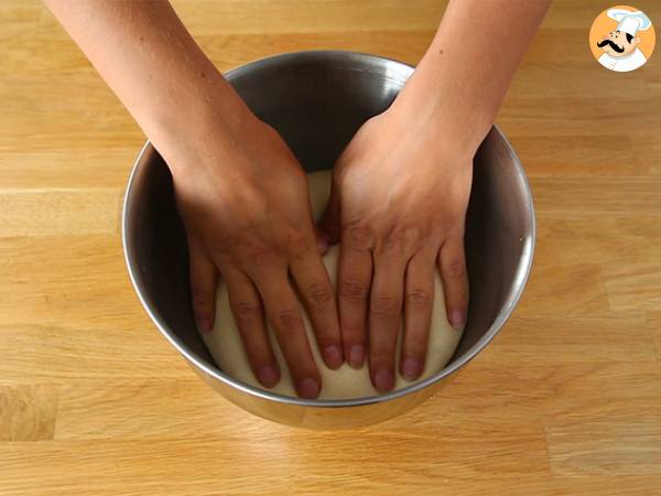 Muffins inglesas, panecillos esponjosos - Preparación paso 2