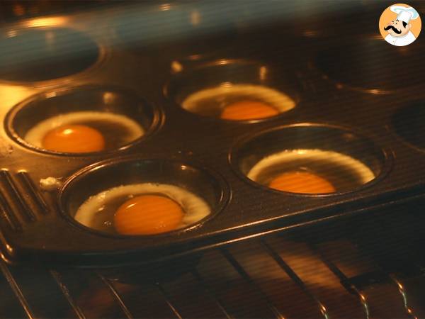 Muffins inglesas con huevo y bacon - Preparación paso 2