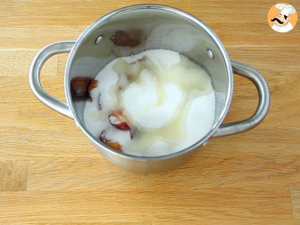 Mermelada de ciruelas casera - Preparación paso 1