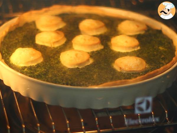 Quiche espinacas y queso de cabra - Preparación paso 4