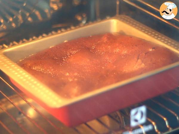 Cementerio brownie para Halloween - Preparación paso 3