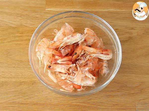 Fumet o caldo de gambas - Preparación paso 1