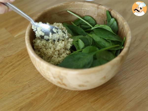 Buddha bowl de salmón - Preparación paso 1