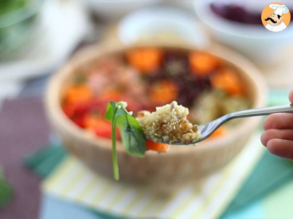 Buddha bowl de salmón - Preparación paso 6