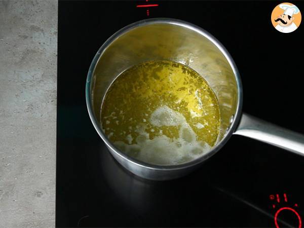 Choux con salmón y queso - Preparación paso 1