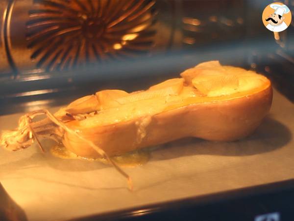 Calabaza butternut rellena de queso - Preparación paso 4