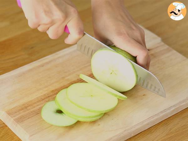 Milhojas de salmón y manzana - Preparación paso 1