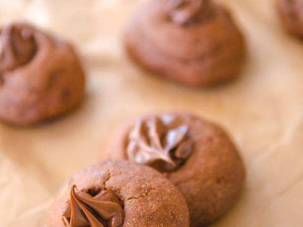 Galletas de nutella y plátano - Preparación paso 2