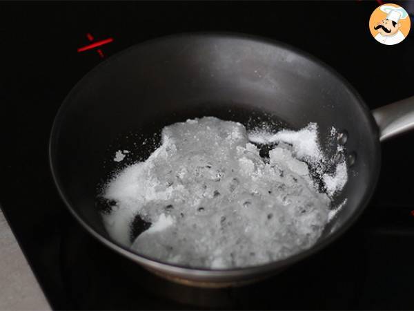 Semi esferas de chocolate sabor ferrero rocher - Preparación paso 1