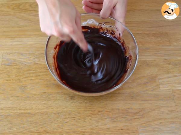 Tronco de tiramisú en bloque sin huevo - Preparación paso 1