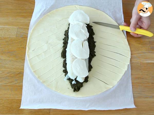 Bacalao hojaldrado con espinacas - Preparación paso 2