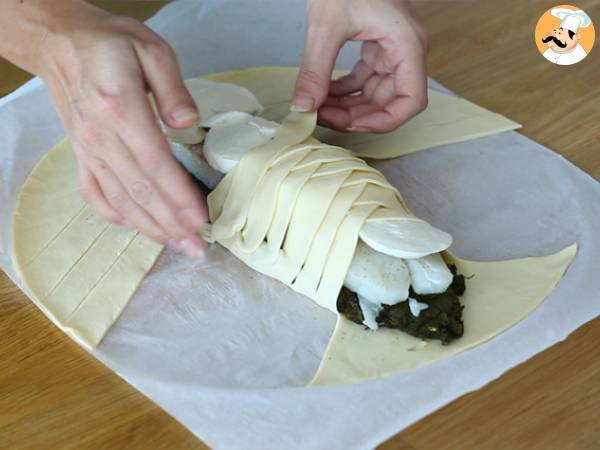 Bacalao hojaldrado con espinacas - Preparación paso 3
