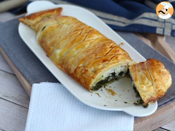 Bacalao hojaldrado con espinacas - Preparación paso 6