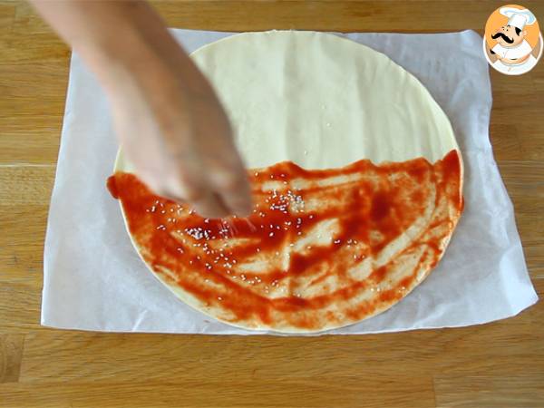 Bastones de hojaldre y sésamo - Preparación paso 1