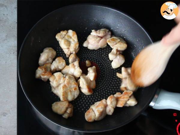 Mollejas con setas colmenillas - Preparación paso 2