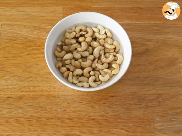 Cheesecakes veganos con anacardos - Preparación paso 1