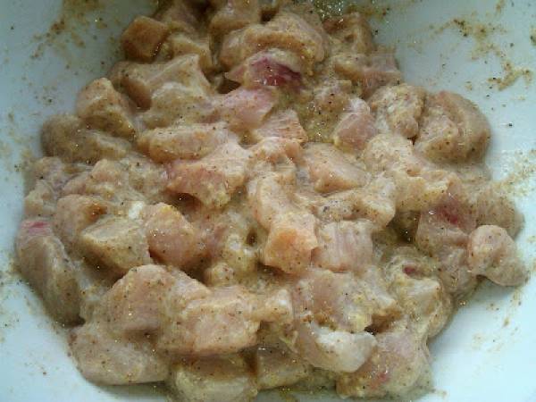 Pizza de pollo tikka - Preparación paso 1