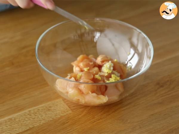 Pollo al jengibre con citronela (receta exótica) - Preparación paso 1