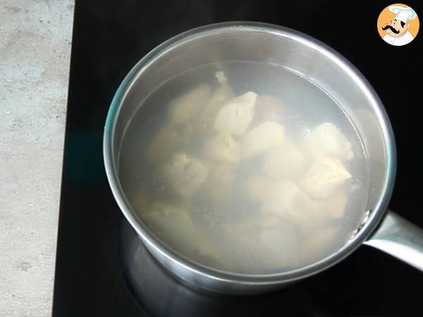 Coxinhas brasileñas (rellenas de pollo) - Preparación paso 3
