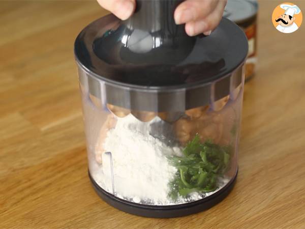 Buñuelos express de habichuelas - Preparación paso 1