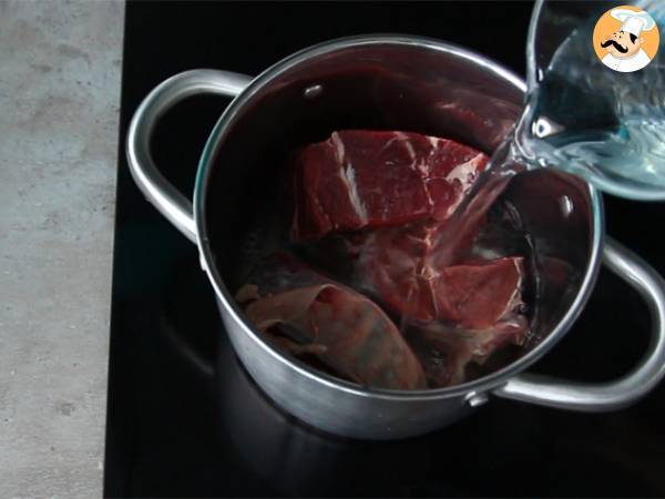 Pot-au-feu, estofado francés de ternera - Preparación paso 1