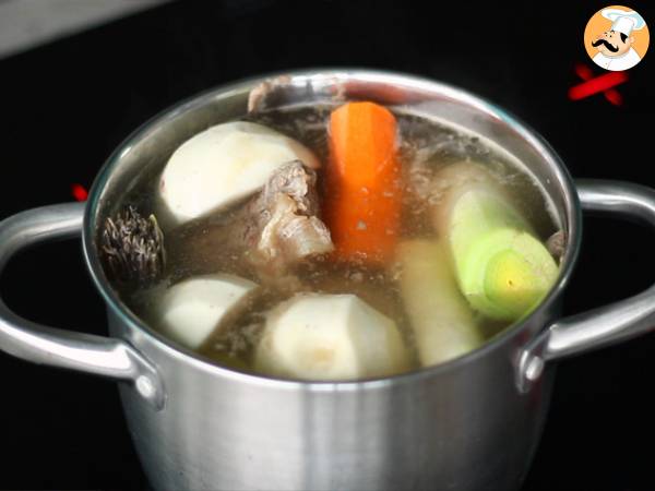 Pot-au-feu, estofado francés de ternera - Preparación paso 3