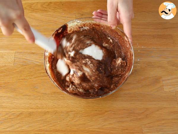 Brownie de calabacín (extra esponjoso) - Preparación paso 4