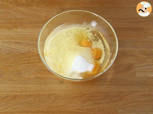 Bizcocho de cebra de chocolate y vainilla - Preparación paso 1