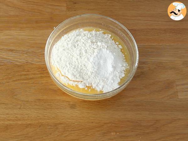 Bizcocho de cebra de chocolate y vainilla - Preparación paso 2