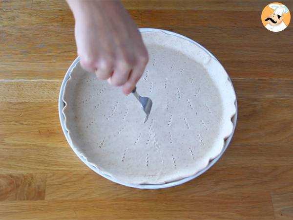 Quiche de huevos y jamón fácil - Preparación paso 1