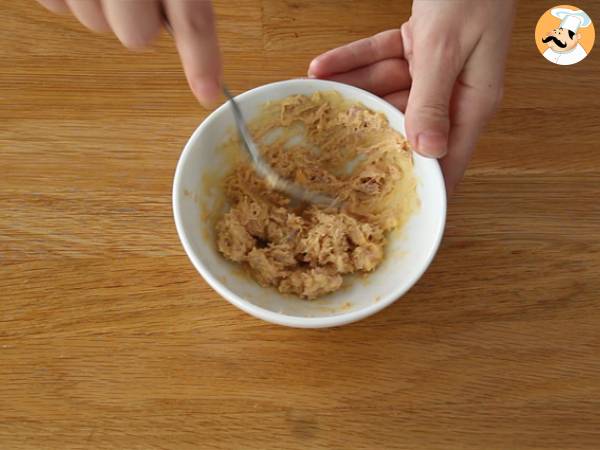 Huevos rellenos (mimosa) en 4 versiones - Preparación paso 7