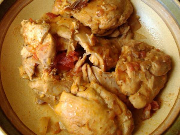 Pollo al provenzal (cocina tradicional francesa) - Preparación paso 6
