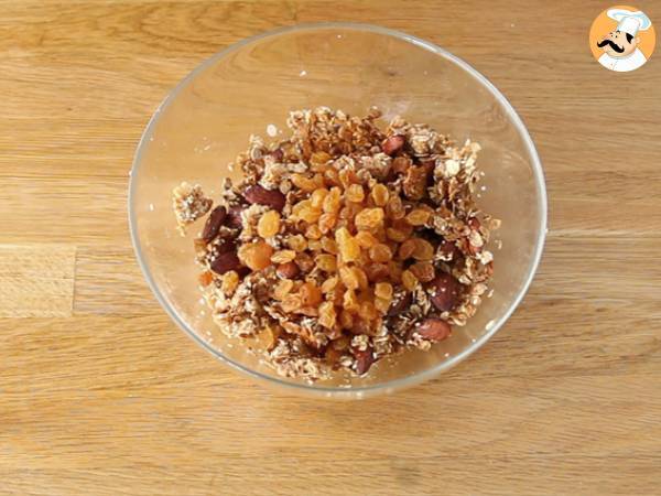 Muesli casero con avena y frutos secos - Preparación paso 5