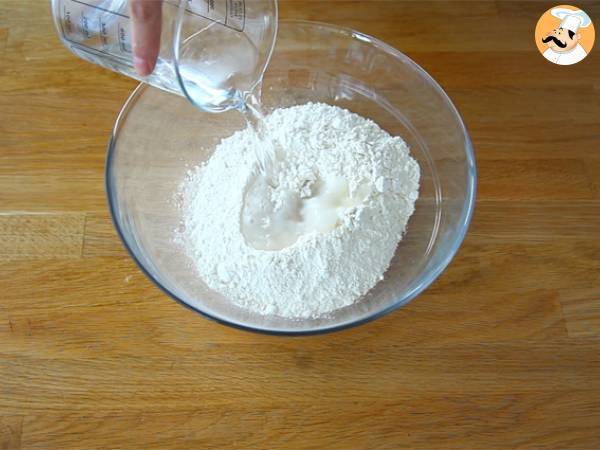 Baguettes de pan express - Preparación paso 1