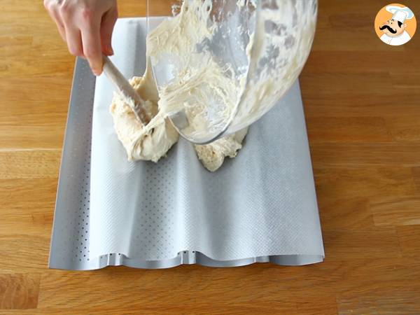 Baguettes de pan express - Preparación paso 3