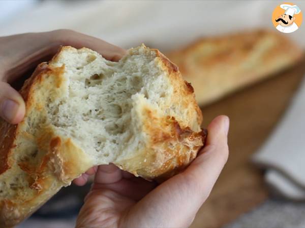 Baguettes de pan express - Preparación paso 7