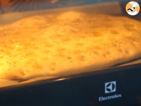 Focaccia, pan italiano con romero - Preparación paso 7