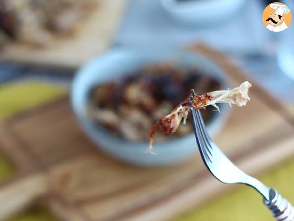 Cerdo desmigado estilo americano (pulled pork) - Preparación paso 7