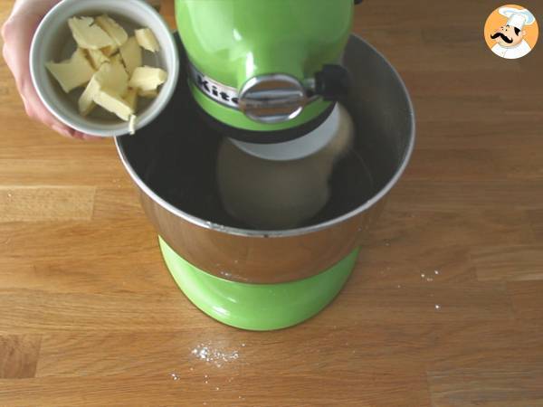 Bollitos pizza de jamón y queso (Buns pizza ) - Preparación paso 2