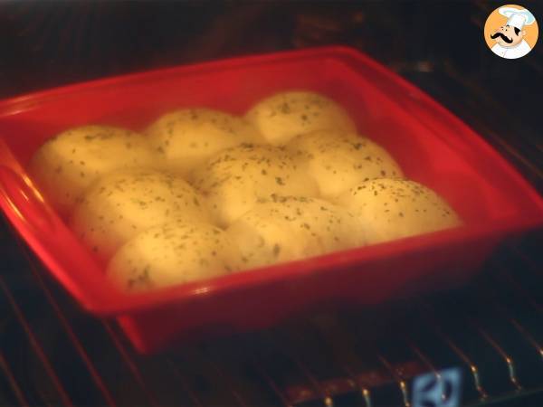 Bollitos pizza de jamón y queso (Buns pizza ) - Preparación paso 7