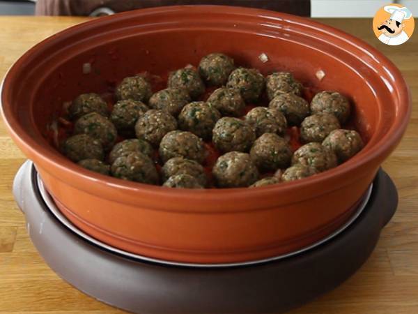Tajine de kefta (albóndigas de ternera con hierbas y especias) - Preparación paso 5