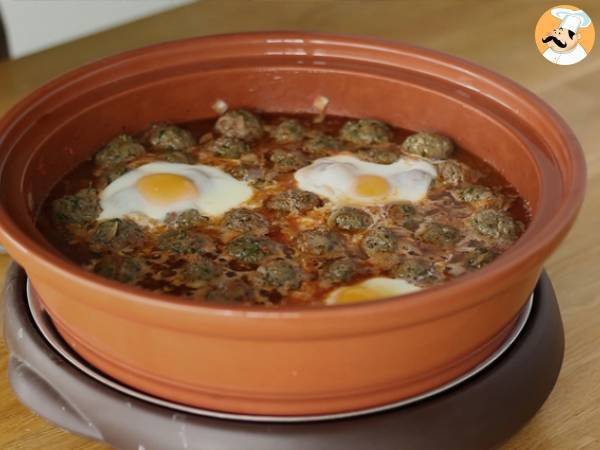 Tajine de kefta (albóndigas de ternera con hierbas y especias) - Preparación paso 7