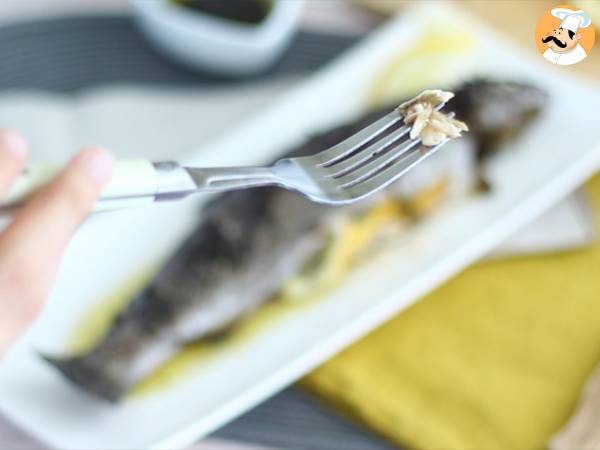 Trucha al horno con tomillo y limón - Preparación paso 5