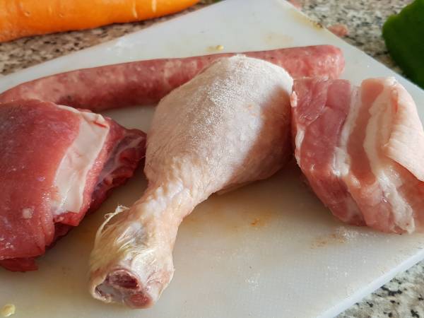 Guiso con todo - Preparación paso 1