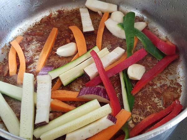 Guiso con todo - Preparación paso 4