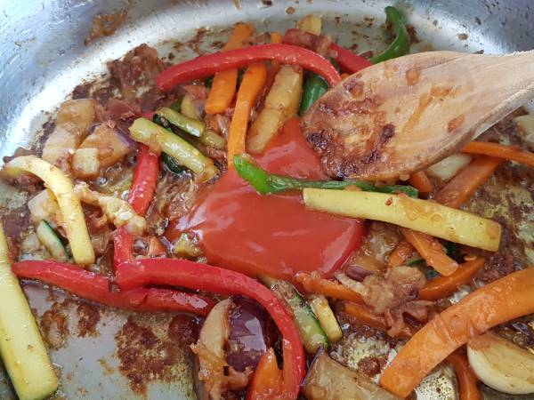 Guiso con todo - Preparación paso 6