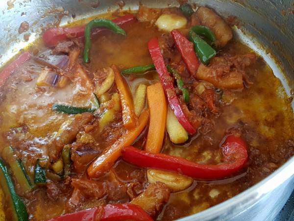 Guiso con todo - Preparación paso 7