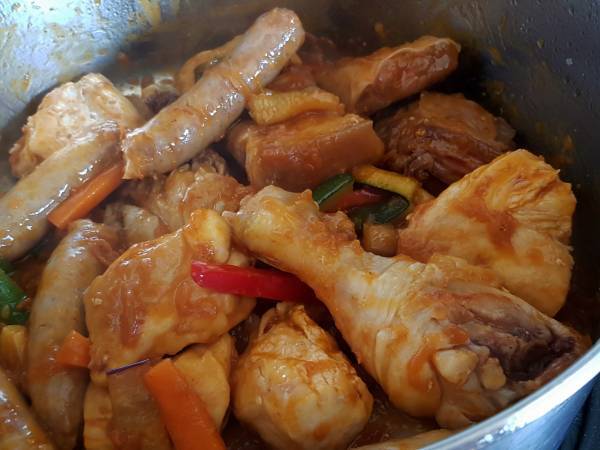 Guiso con todo - Preparación paso 8