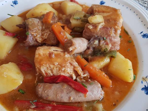 Guiso con todo - Preparación paso 10